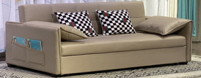 Modern Convertible Sofa Bed with Storage & Side Pockets – Stylish Space-Saving Design for Any Room
