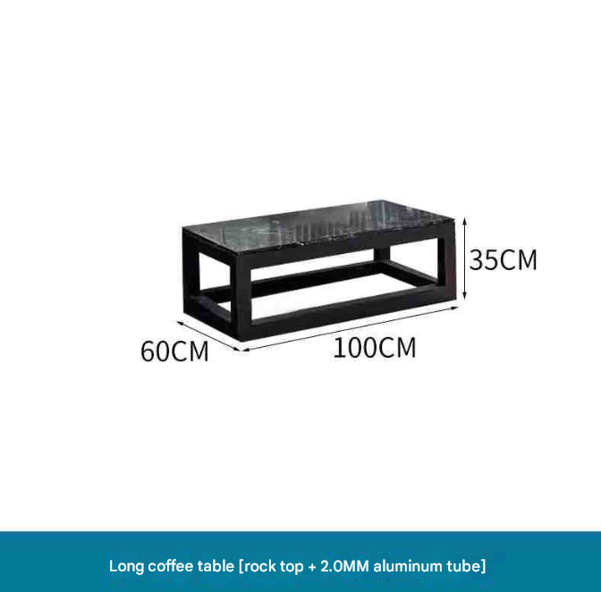 Chinese-Inspired Aluminum Outdoor Sofa Set with Marble Table – Garden & Terrace Lounge