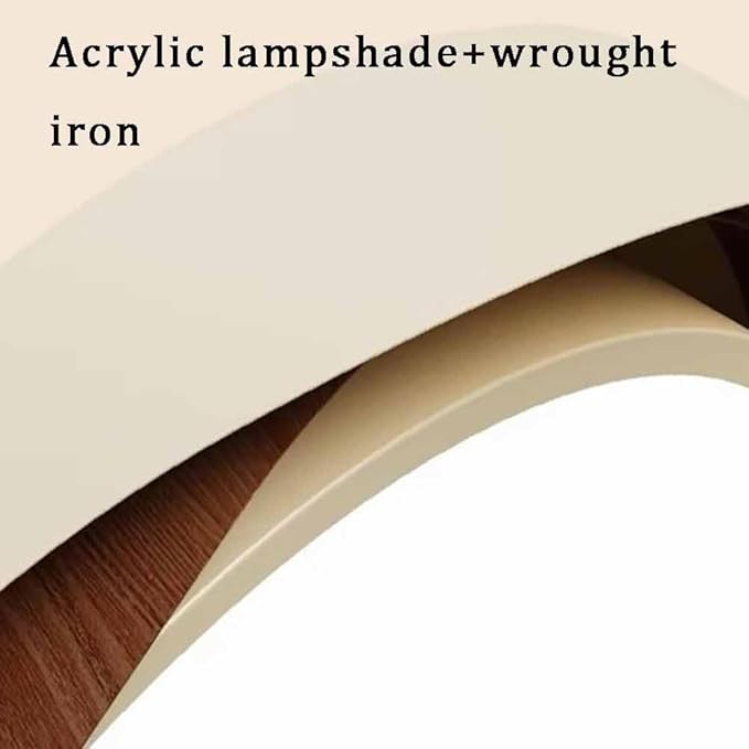 Wabi-Sabi Wood Grain Ceiling Light – Full Spectrum LED Fixture for Bedroom & Study