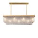 Luxury gold chandelier for kitchen island lighting