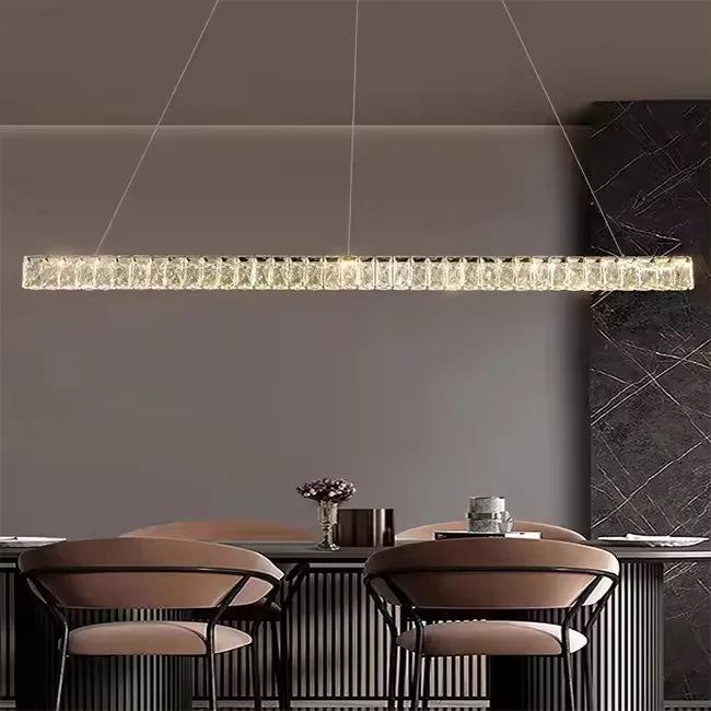 Adjustable height contemporary LED ceiling light
