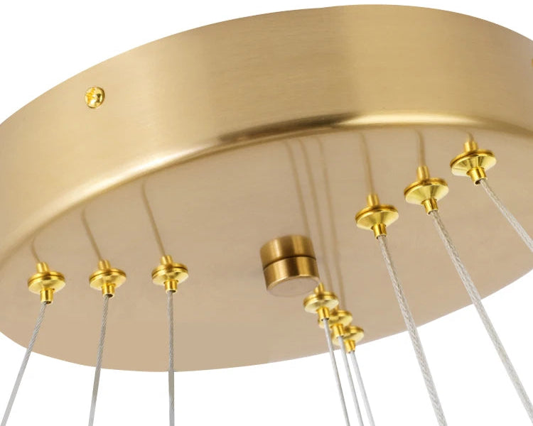 Contemporary geometric gold ceiling light