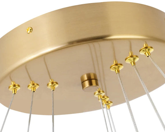 Contemporary geometric gold ceiling light
