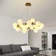 Scandinavian frosted glass globe pendant light