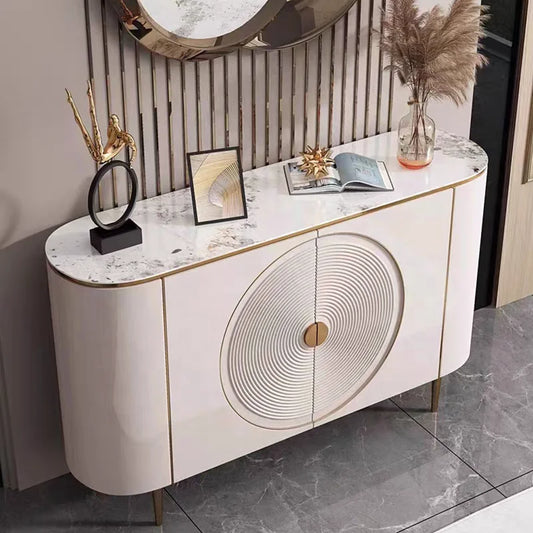 Modern Luxury Double Door Sideboard Cabinet Design Art Simple Painted Bedroom Decorative Locker Made of Wood for Home Use