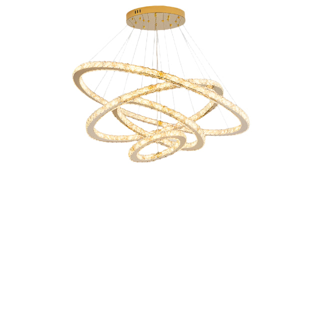 Modern luxury pendant light with faceted K9 crystal