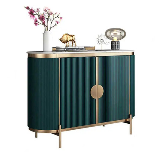 Italian Modern Design Dining Room Buffet Sideboard Home Furniture Wooden Luxury Marble Top Living Room Sideboard Cabinet