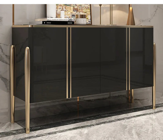 Factory Direct Modern Simple Side Cabinet Unit for Small Apartments - Marble Side Cabinet for Living Room