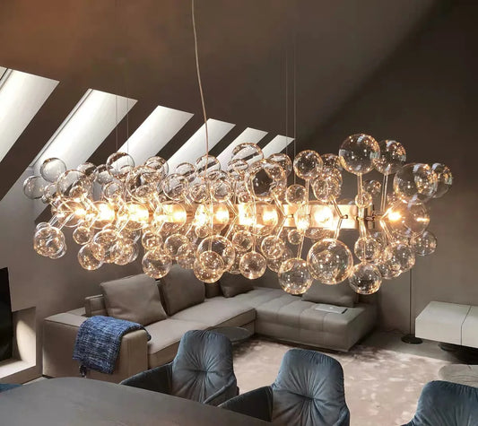 Modern luxury LED bubble pendant light