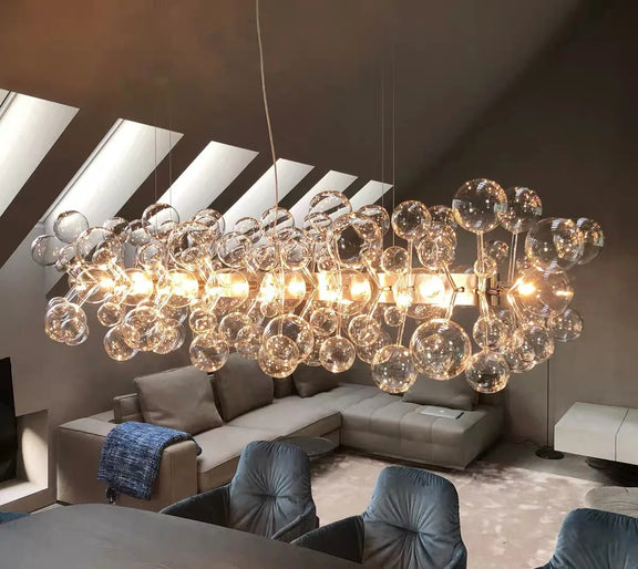 Modern luxury LED bubble pendant light