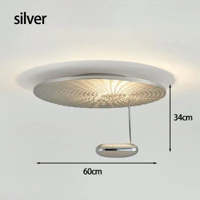 Round ceiling-type mesh chandelier