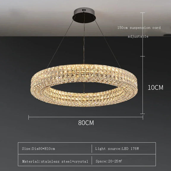 Elegant gold ceiling light with crystal detailing
