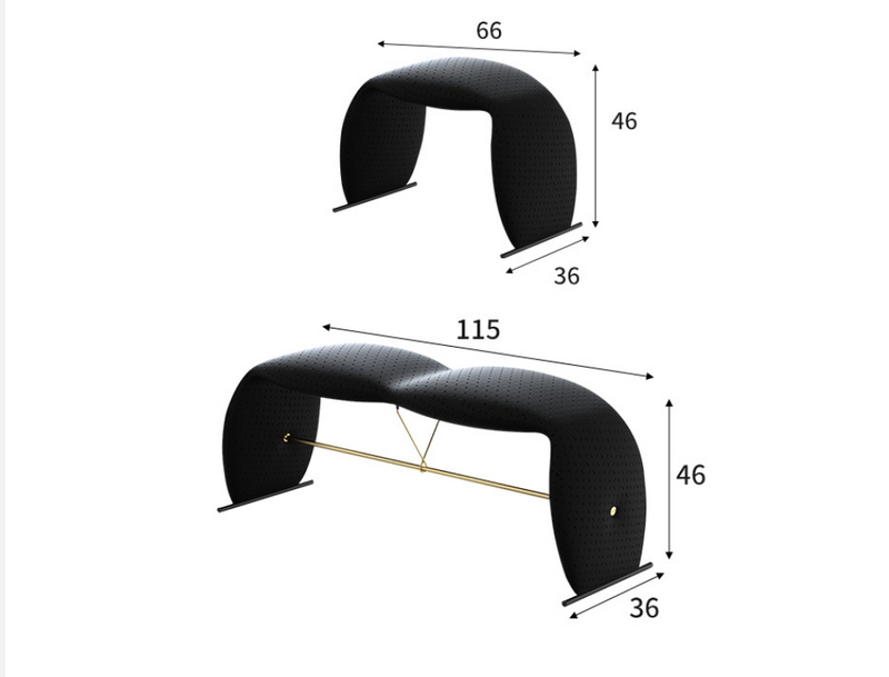 Luxury Designer Bench – Modern Upholstered Shoe Stool & Bed-End Seating