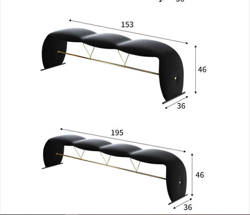 Luxury Designer Bench – Modern Upholstered Shoe Stool & Bed-End Seating