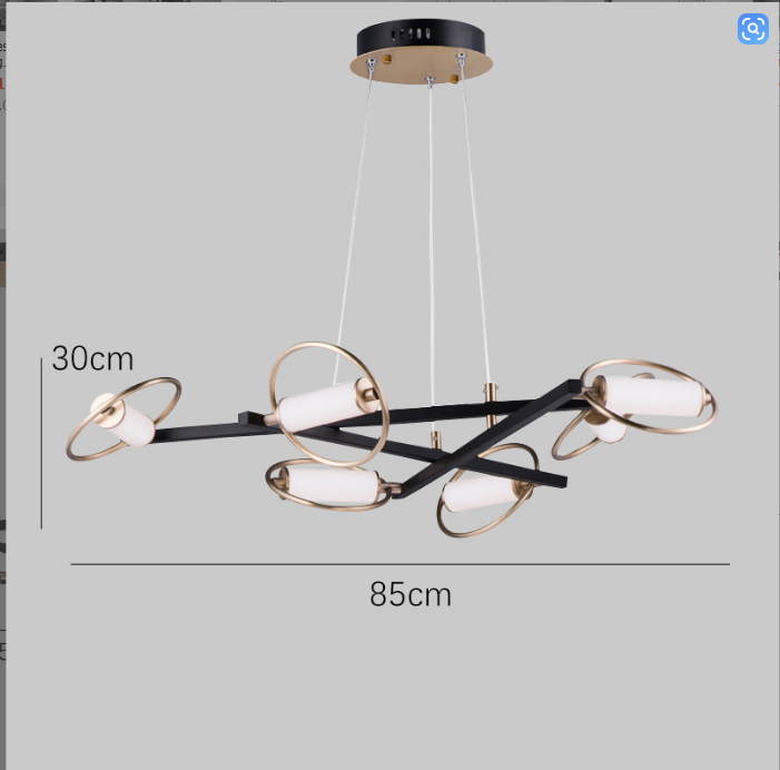 Nordic LED Ring Beam Chandelier – Modern Pendant Light for Kitchen Island, Dining & Living Room
