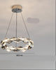 Crystal Halo Ring Chandelier – Modern LED Pendant