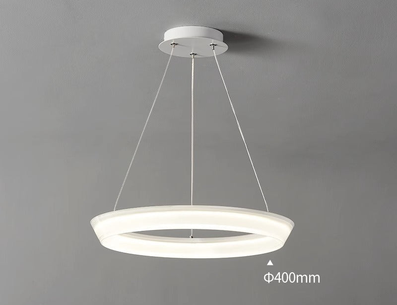 Modern Halo Ring Chandelier – Minimal LED Pendant Design