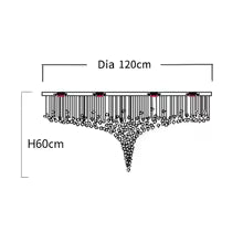 Large Luxury Crystal Staircase Chandelier