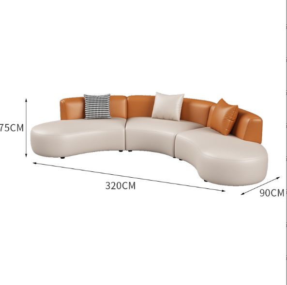 Nordic Club Lounge Sofa – Modular Curved Sofa Set for Hotel, Lobby, Office, or Showroom
