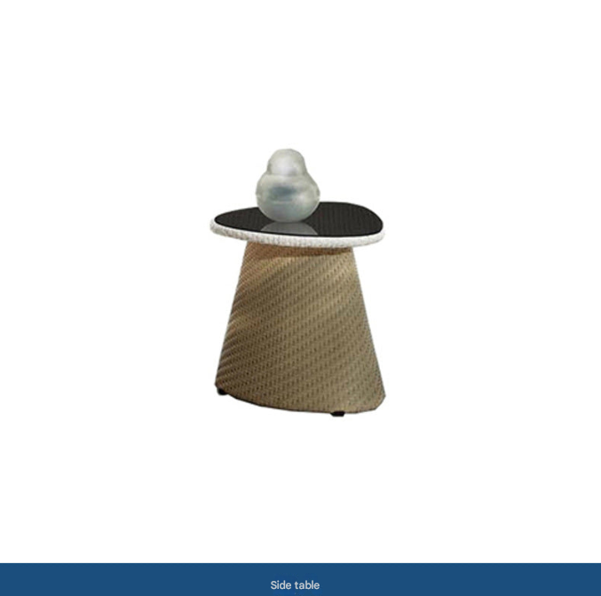 Modern Outdoor Rattan Dining Set – Oval Glass Table with 6 Woven Armchairs