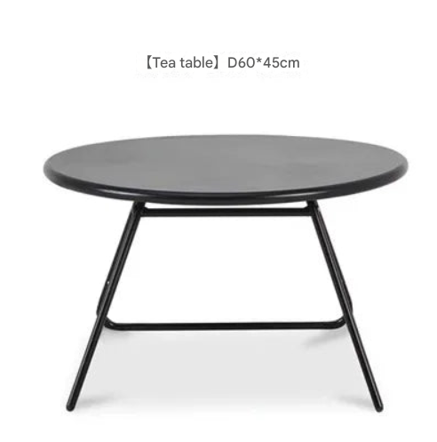 Modern Nordic Rattan Lounge Set – 3-Piece Curved Balcony Chairs & Table