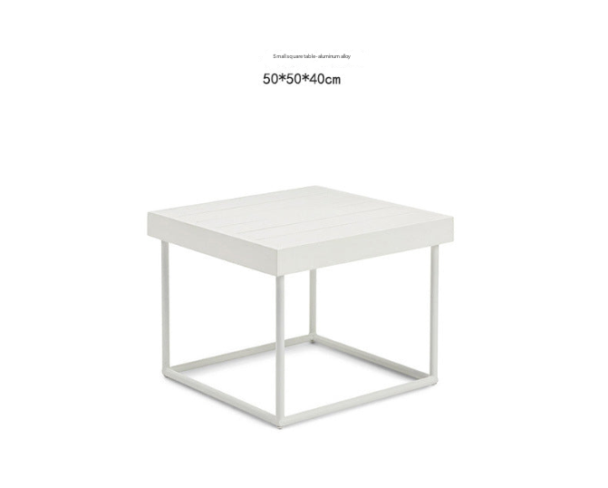 Teak & Aluminum Outdoor Sofa Set with Coffee Table – Weatherproof Garden Lounge Furniture