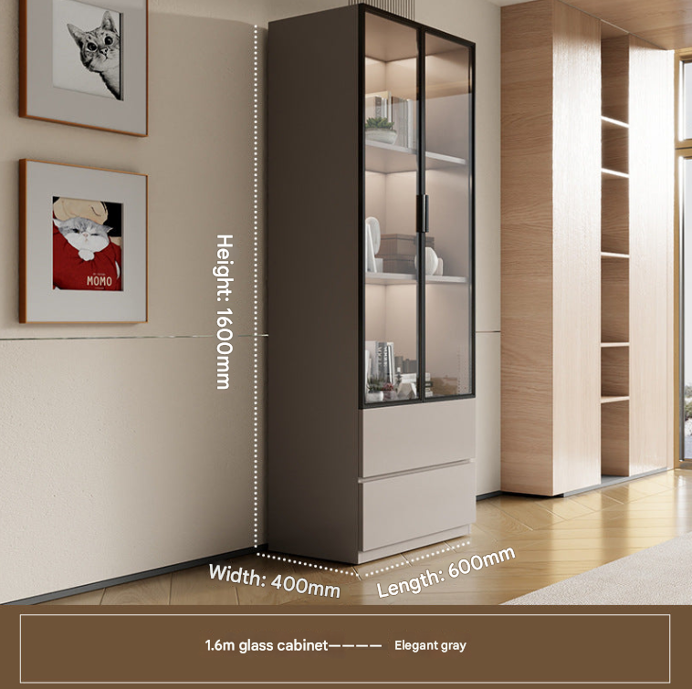 European Cream Style TV Cabinet – Modern Solid Wood Floor-Standing Media Unit with Storage for Living Rooms