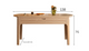 Nordic Ash Wood Dining Table – Retractable Solid Wood Table with Chairs for Modern Apartments