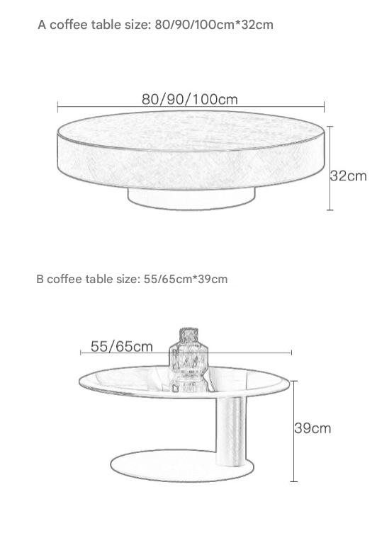 Postmodern Bronze Stainless Steel Coffee Table Set with Tempered Glass – Luxury Round Living Room Design