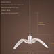 Nordic Seagull Pendant Light – Modern Bird-Inspired Resin Chandelier for Hotels, Restaurants, Lobbies