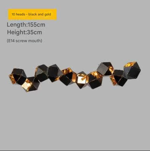 Geometric DNA Design Pendant Light - Modern Art Deco Style