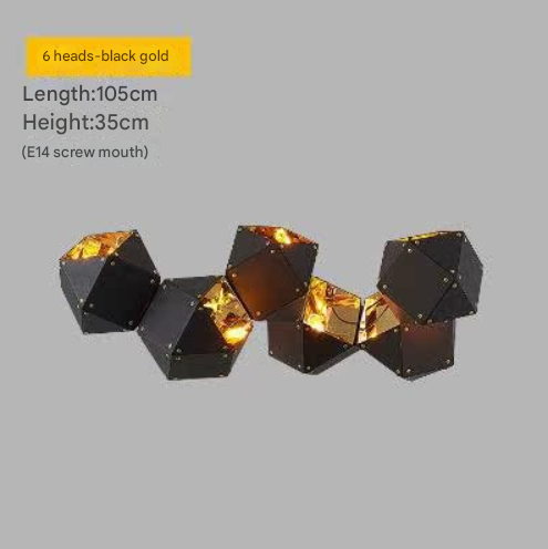 Geometric DNA Design Pendant Light - Modern Art Deco Style